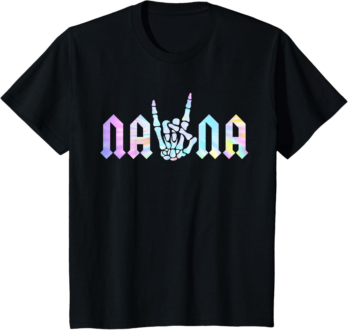 Nana Of The Bad Two the Bone Birthday 2 Years Old Birthday T-Shirt - Black