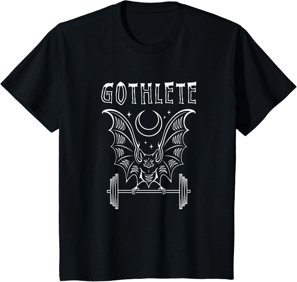 Gothlete Gym Bat Health Goth Workout T-Shirt - Black