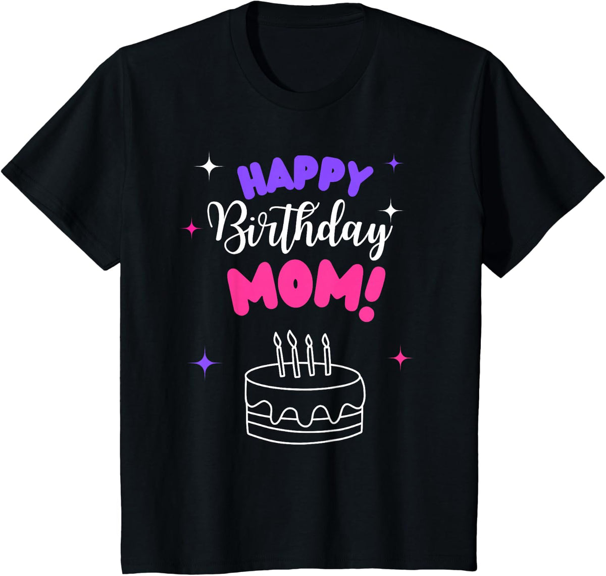 Happy Birthday Mom Birthday Bday Costume Family Party T-Shirt - Black