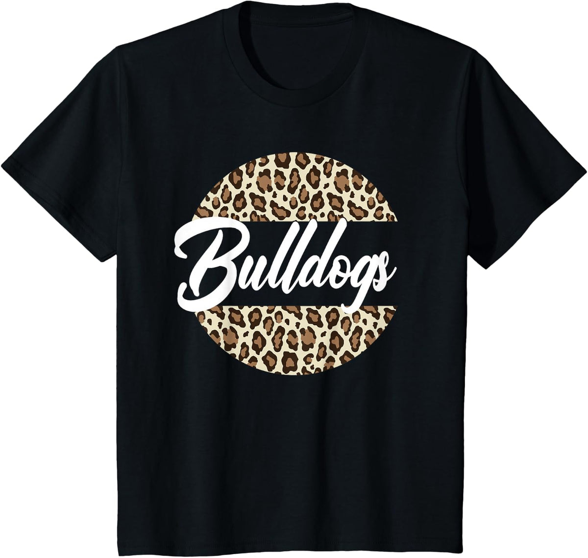 Bulldogs High School Mascot Sport Team Women's Bulldogs T-Shirt - Black