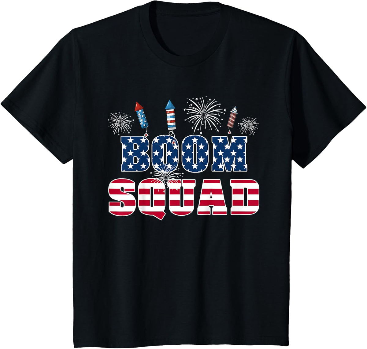 Boom Squad 4th of July T-Shirt - Black