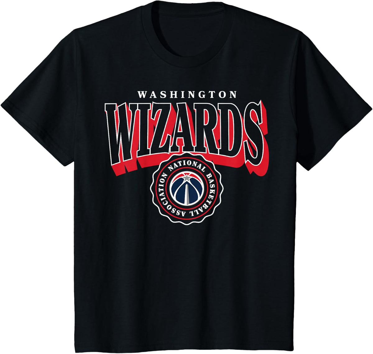 NBA - Washington Wizards Arched Crest T-Shirt - Black