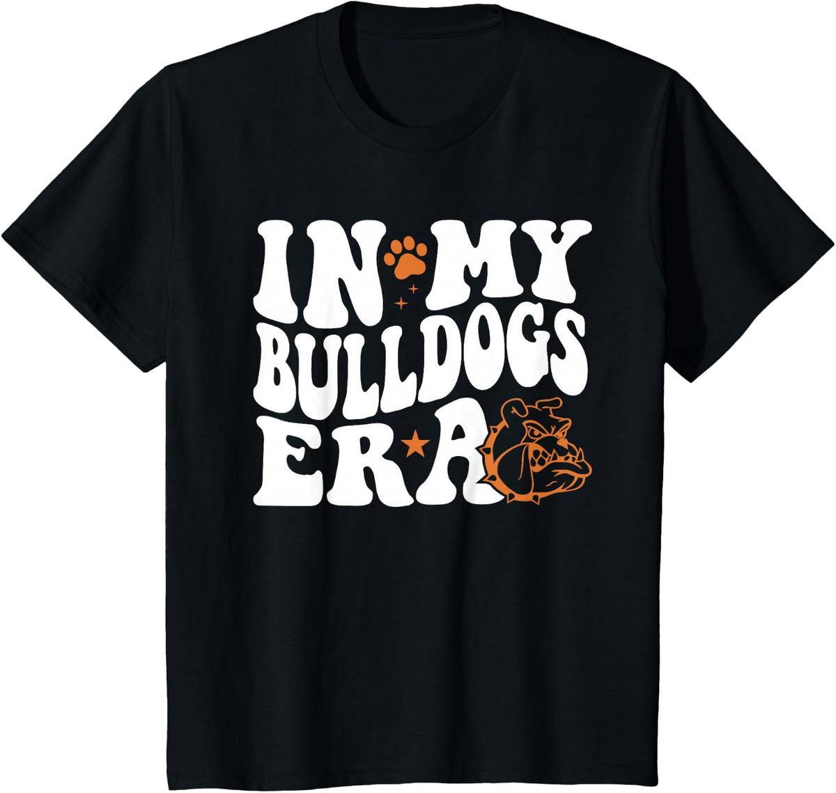 In My Bulldogs Era for Bulldog Mascot Sports Fan T-Shirt - Black