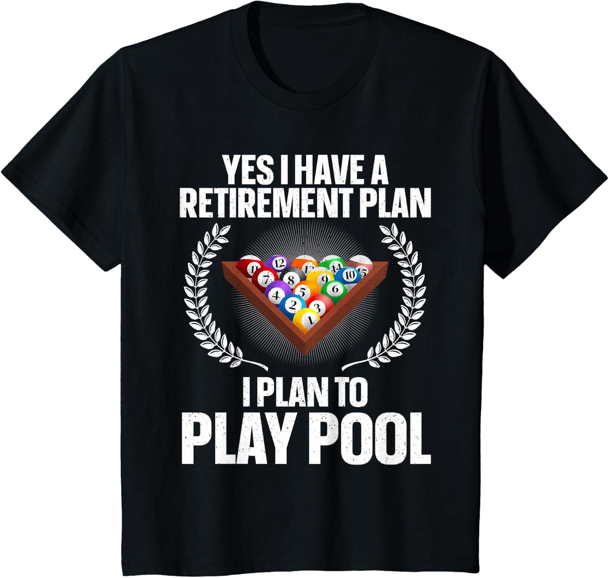 Cool Pool Design for Men Women Billiards Lover Pool Player T-Shirt - Black