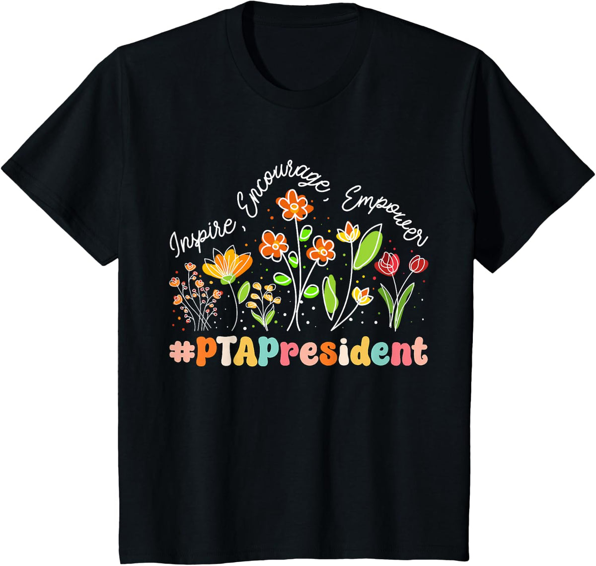 PTA President Appreciation Week Teacher Back to School T-Shirt - Black