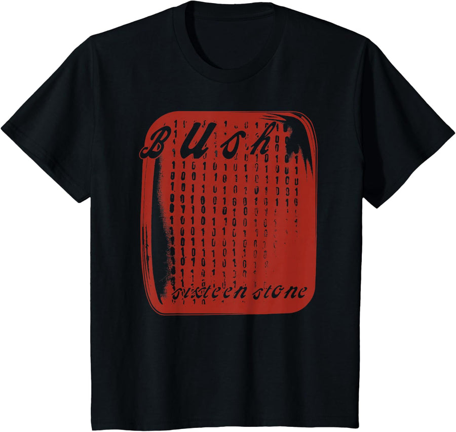 Bush Red Logo On Black T-Shirt - Black