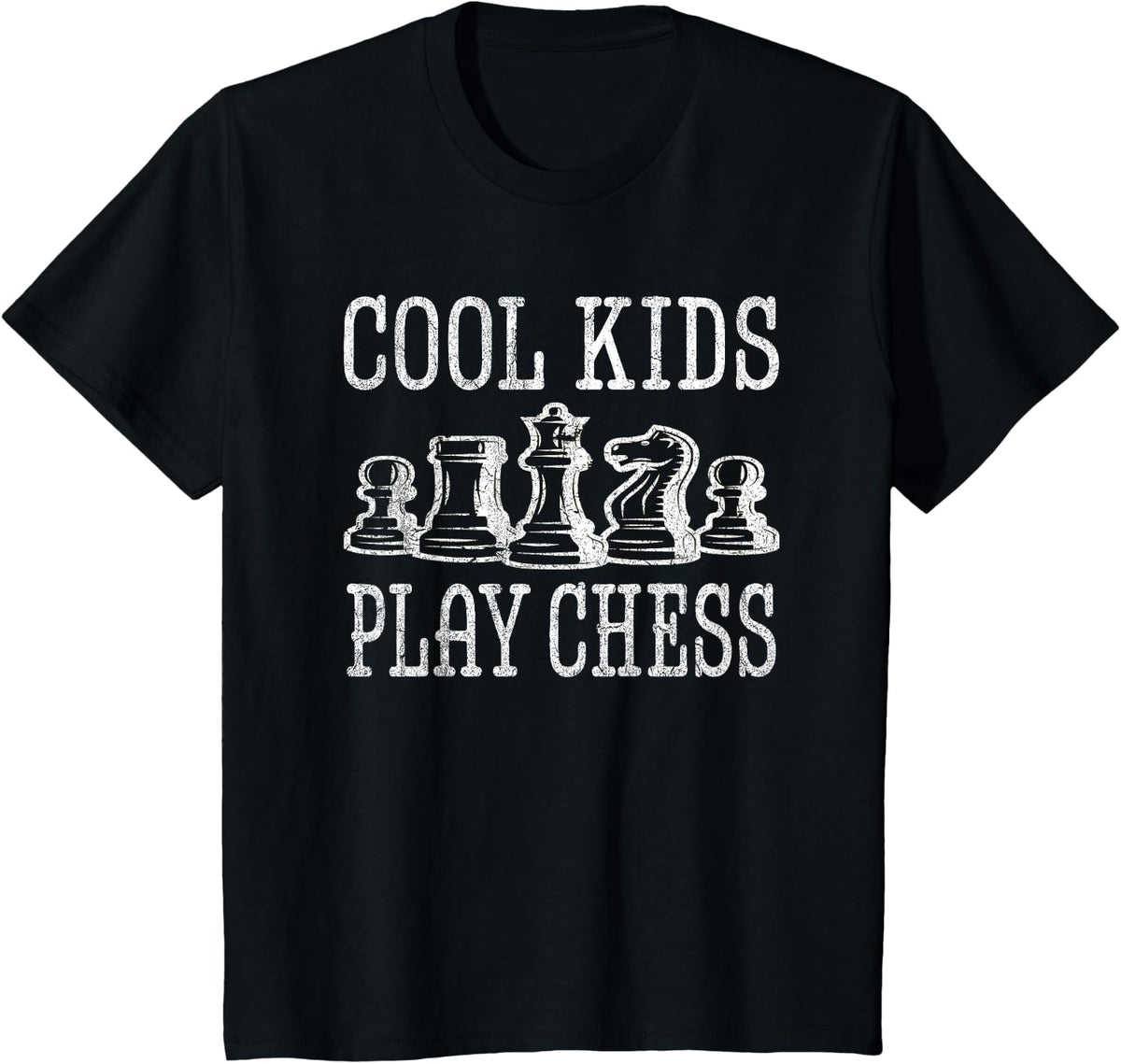 Cool Kids play Chess Kids Chess Funny Chess Lover Mom Girls T-Shirt - Black