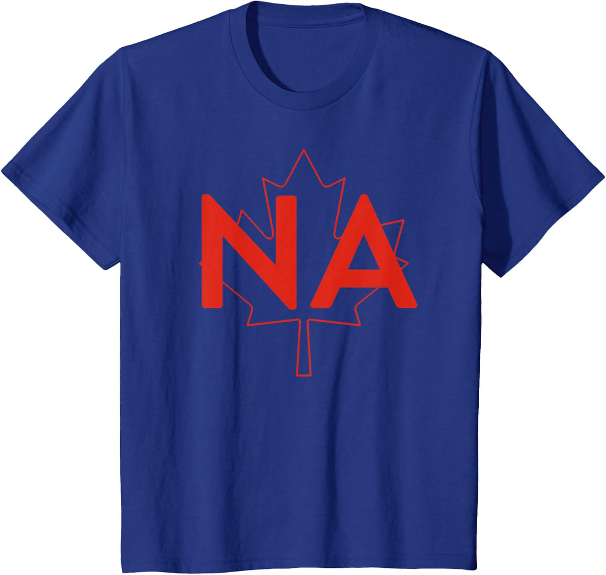NA - Canada Three Part Combo Design - Canadian Flag Part 2 T-Shirt - Royal Blue