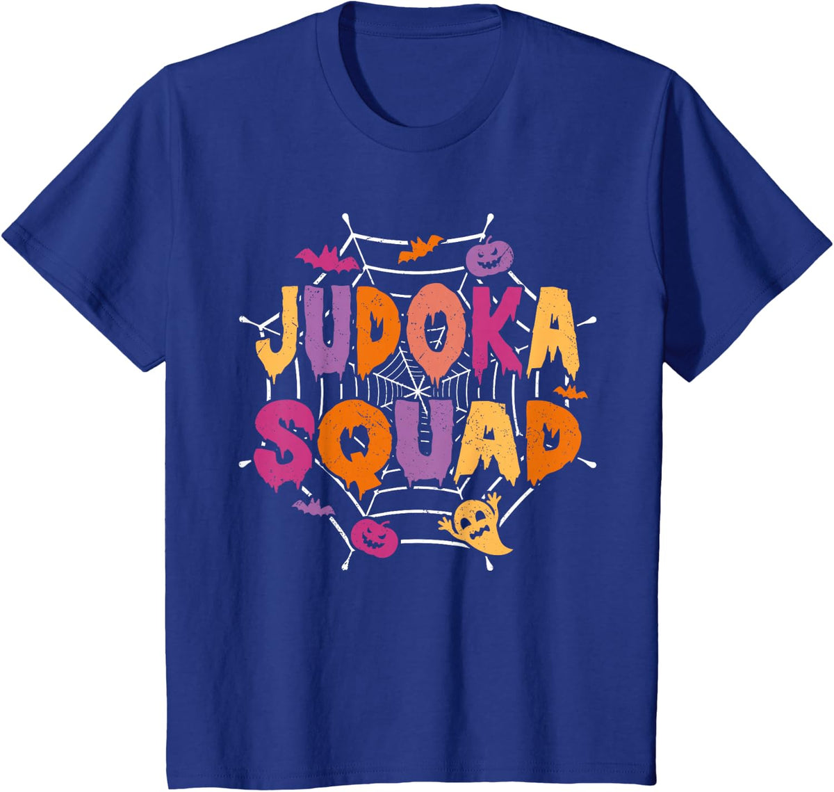 Halloween Judoka Squad Matching Judo Sensei T-Shirt - Royal Blue