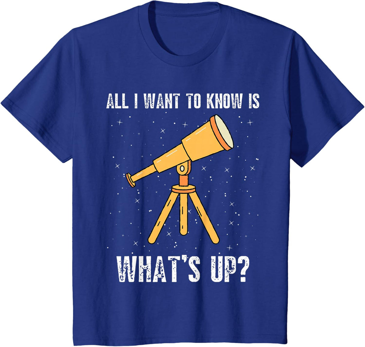 Astronomy Shirt Space Enthusiast Telescope Shirt Astrophile T-Shirt - Royal Blue