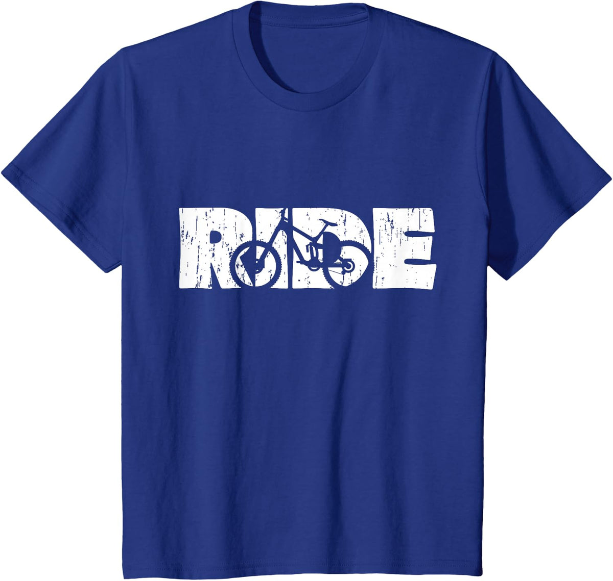 Ride Your Mountain Bike MTB T-Shirt Small - Royal Blue