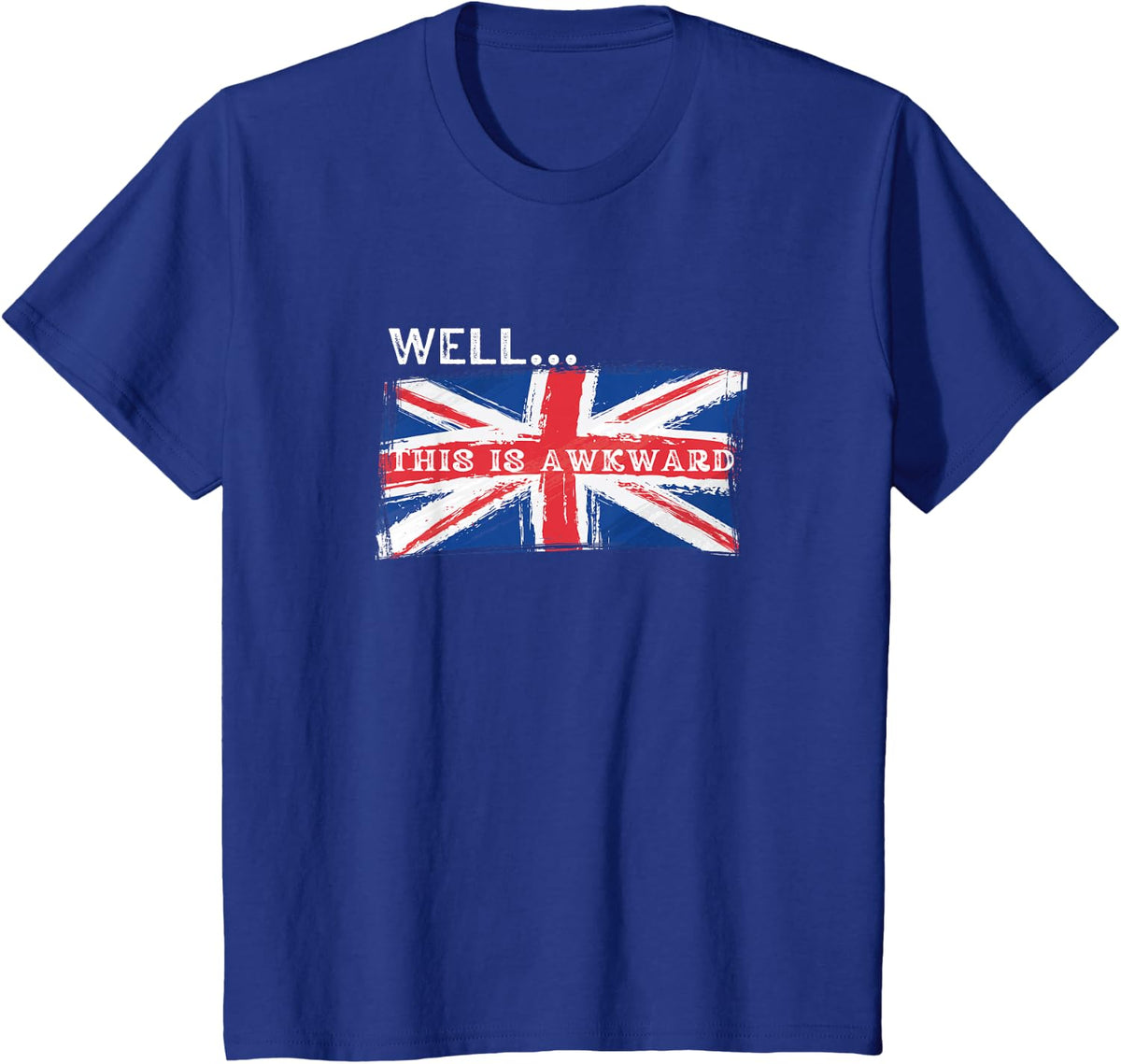 4 July British Funny Brit Outcast Living in the USA UK T-Shirt - Royal Blue