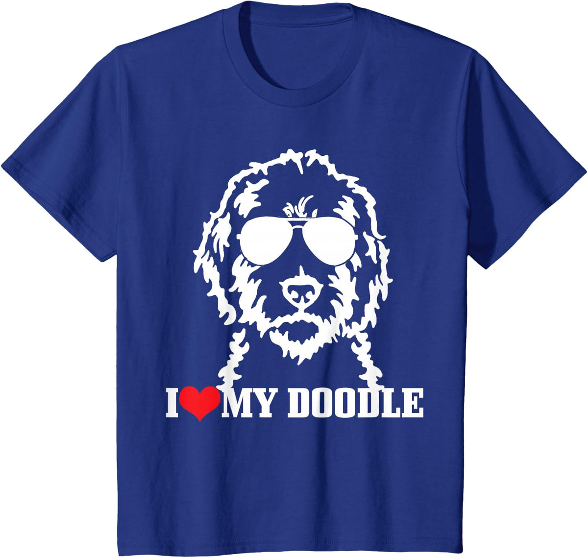 Goldendoodle I Love My Doodle Mom Labradoodle Dog Funny Gift T-Shirt - Royal Blue