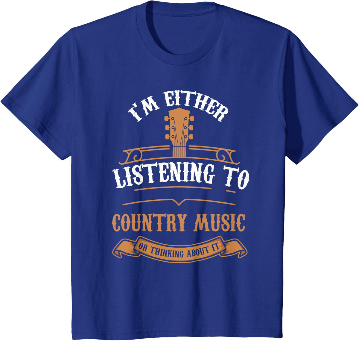 I Love Country Music Shirt Funny Country Lover Saying T-Shirt - Royal Blue
