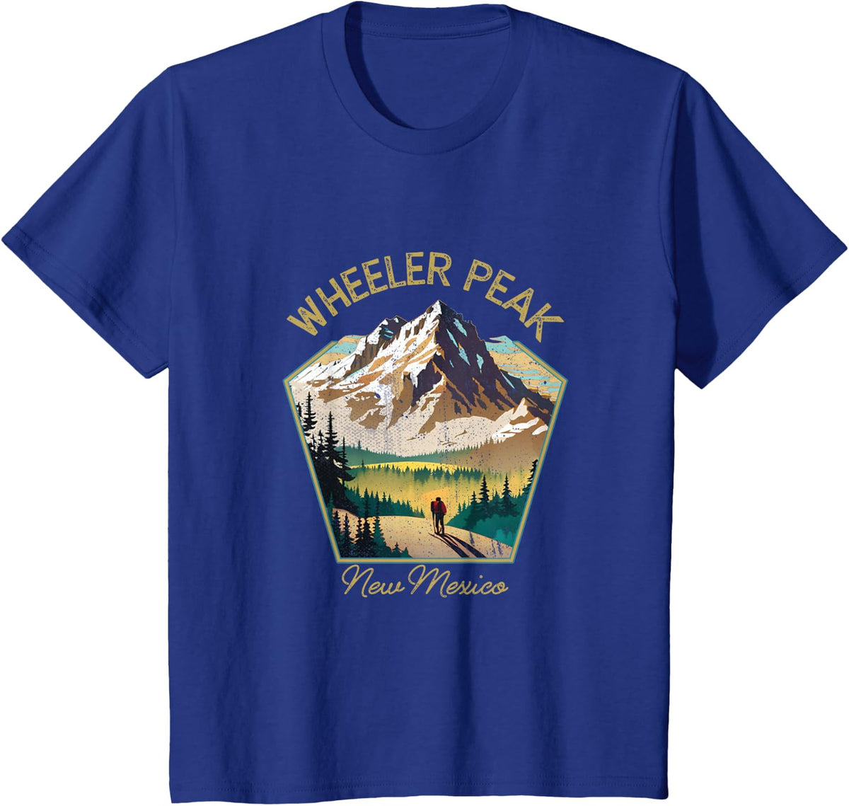 Wheeler Peak Retro Clothing - Wheeler Peak Souvenir T-Shirt - Royal Blue