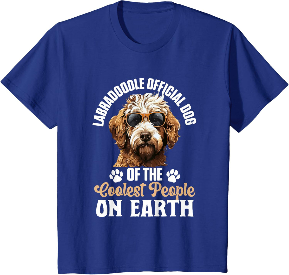 Labradoodle Dog Breed Pet Labradoodle Official Dog T-Shirt - Royal Blue