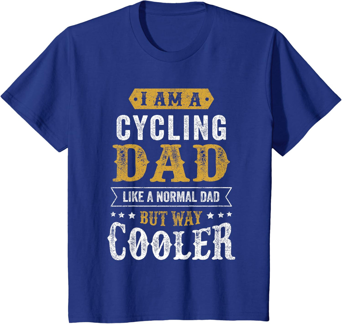 Mens Funny Bicycle Tee Biking Father Cycling Dad T-Shirt - Royal Blue