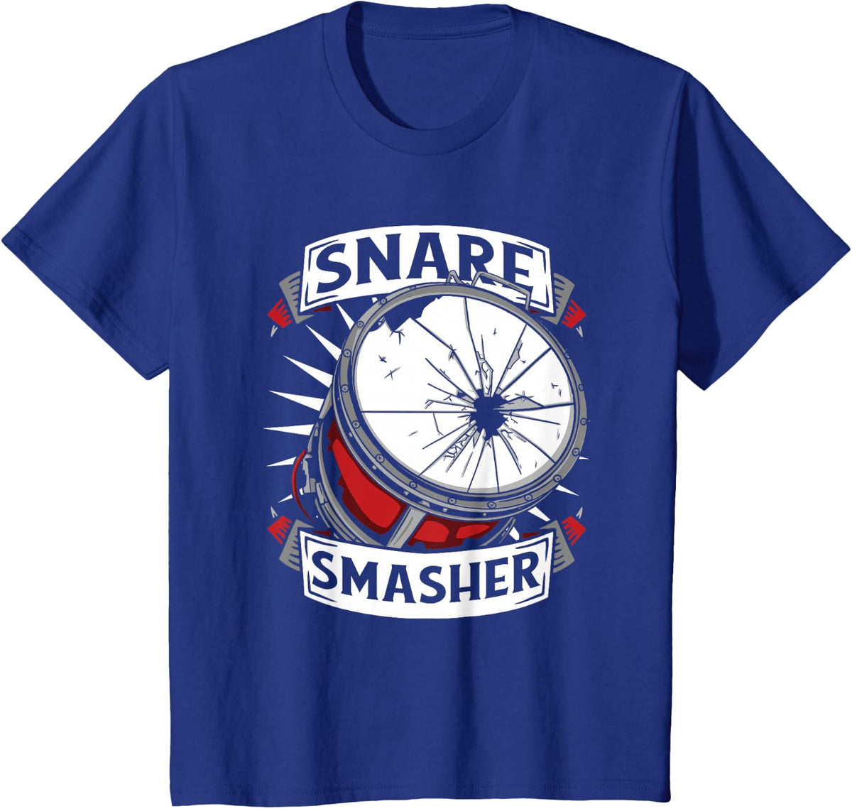 Musician Snare Drumming - Marching Band Drummer T-Shirt - Royal Blue