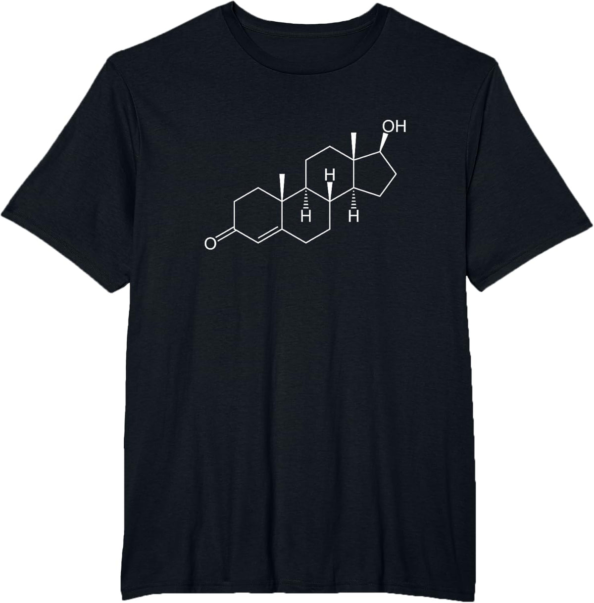 Testosterone Molecule T-Shirt T-Shirt - Black