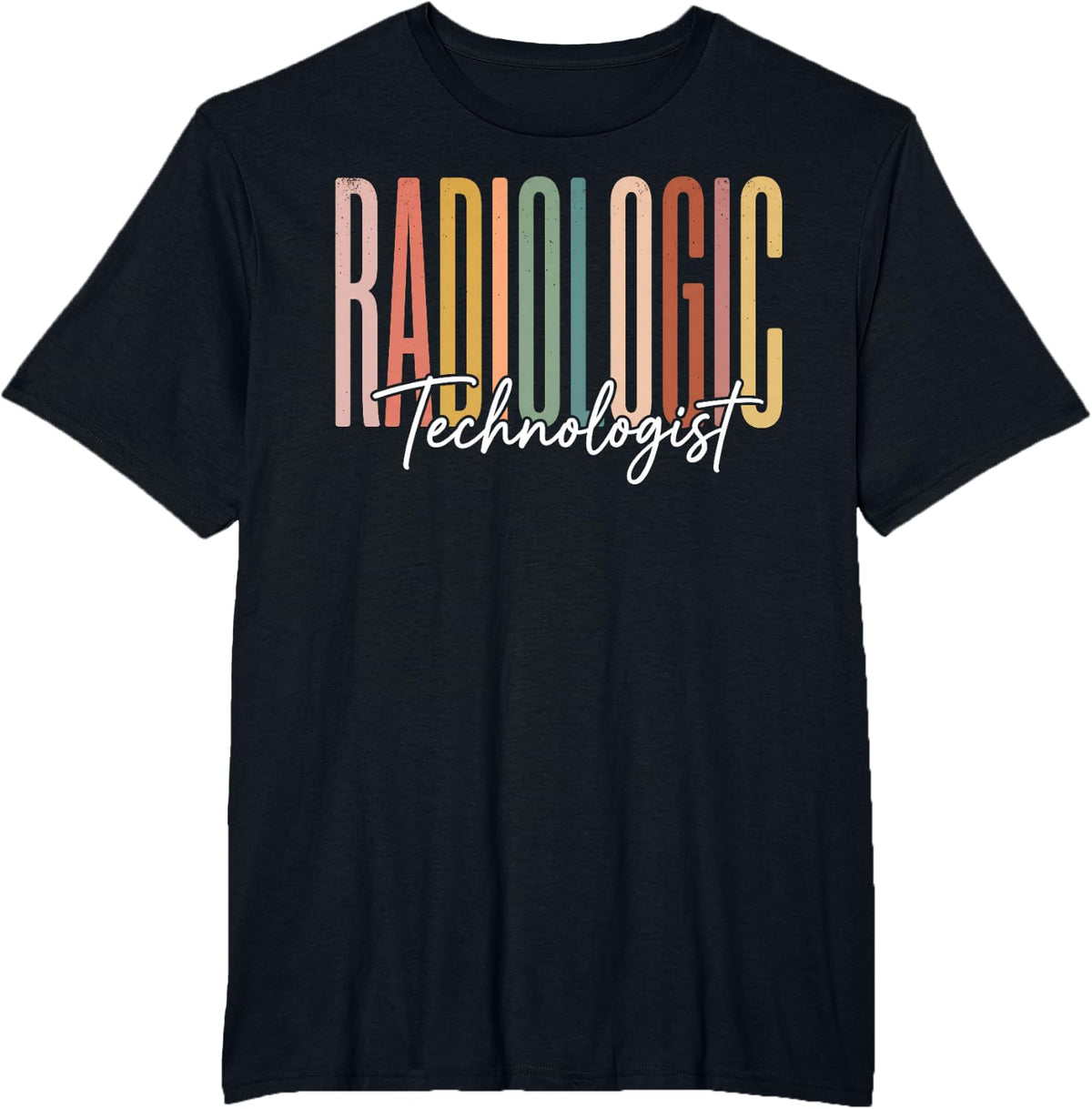 Radiologic Technologist Retro Radiology X-Ray Rad Tech T-Shirt - Black