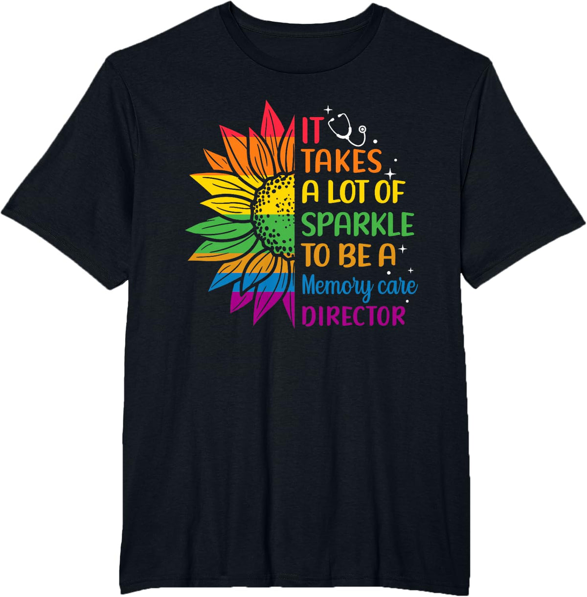 Head of Memory Care, Senior Nurse T-Shirt - Black