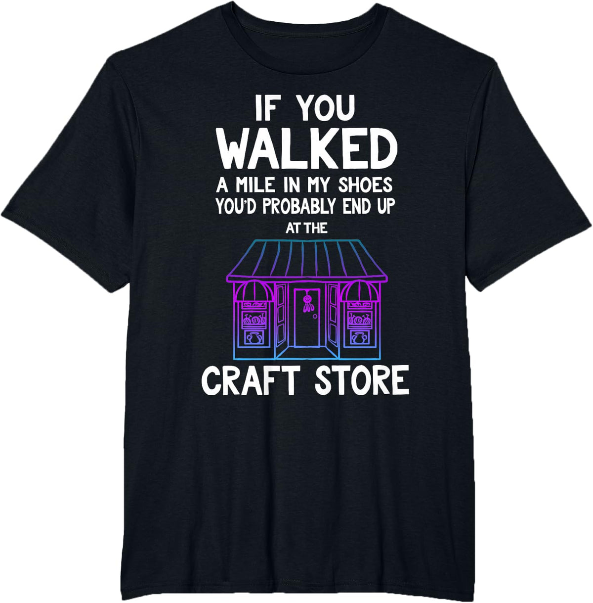 Crafting Gifts For Women Girls Adults Crafters The Crafter T-Shirt - Black
