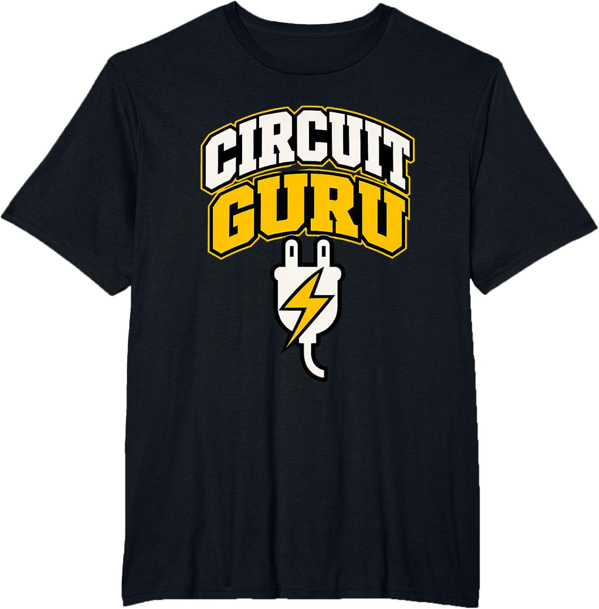 Circuit Guru Electrician Electrician Gift Funny Electrician T-Shirt - Black