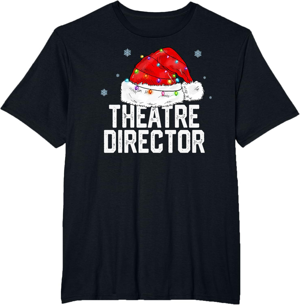 Theatre Director Christmas Women Family Matching Group Xmas T-Shirt - Black