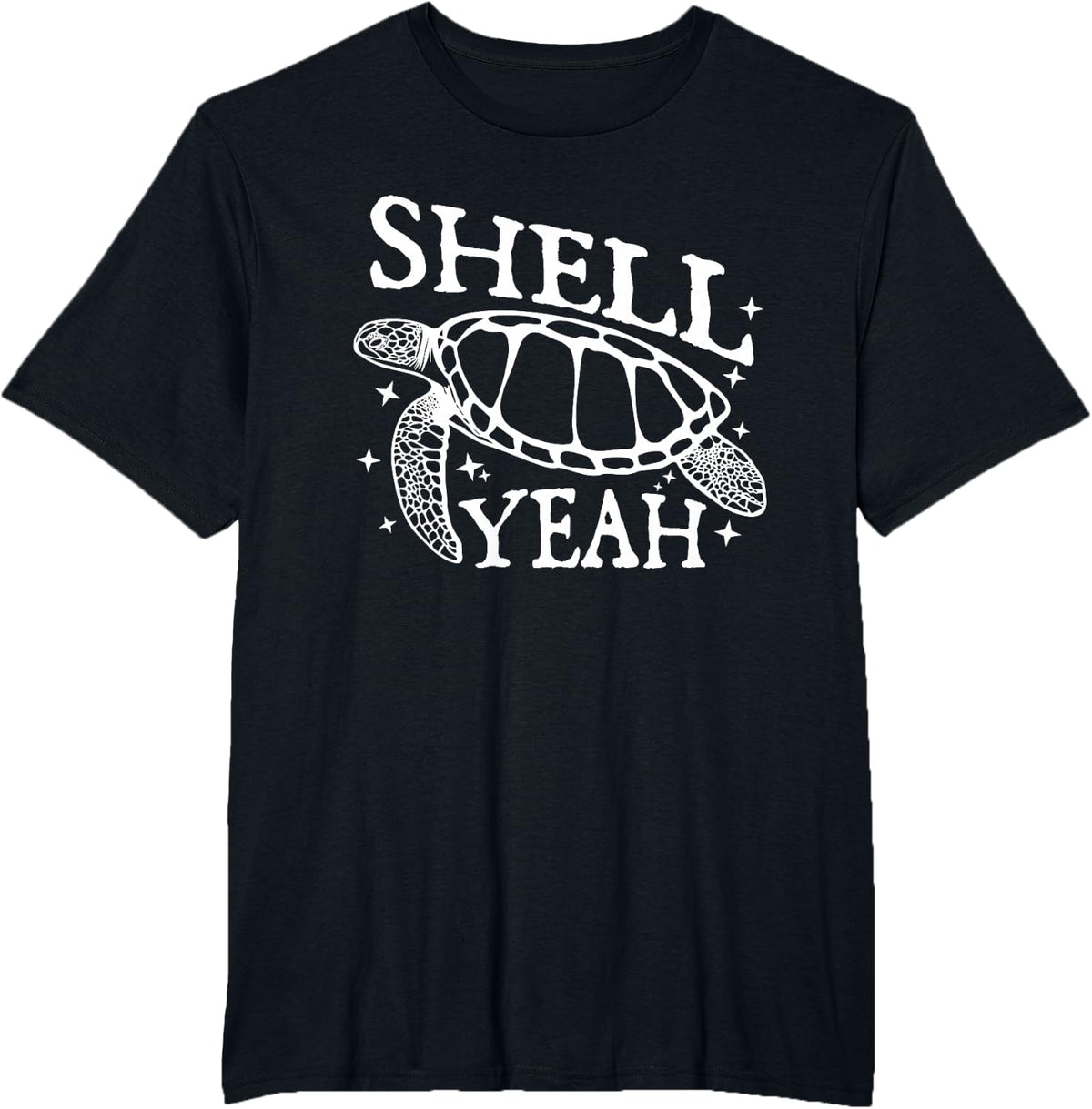 Shell Yeah - Sea Turtle Shell T-Shirt - Black
