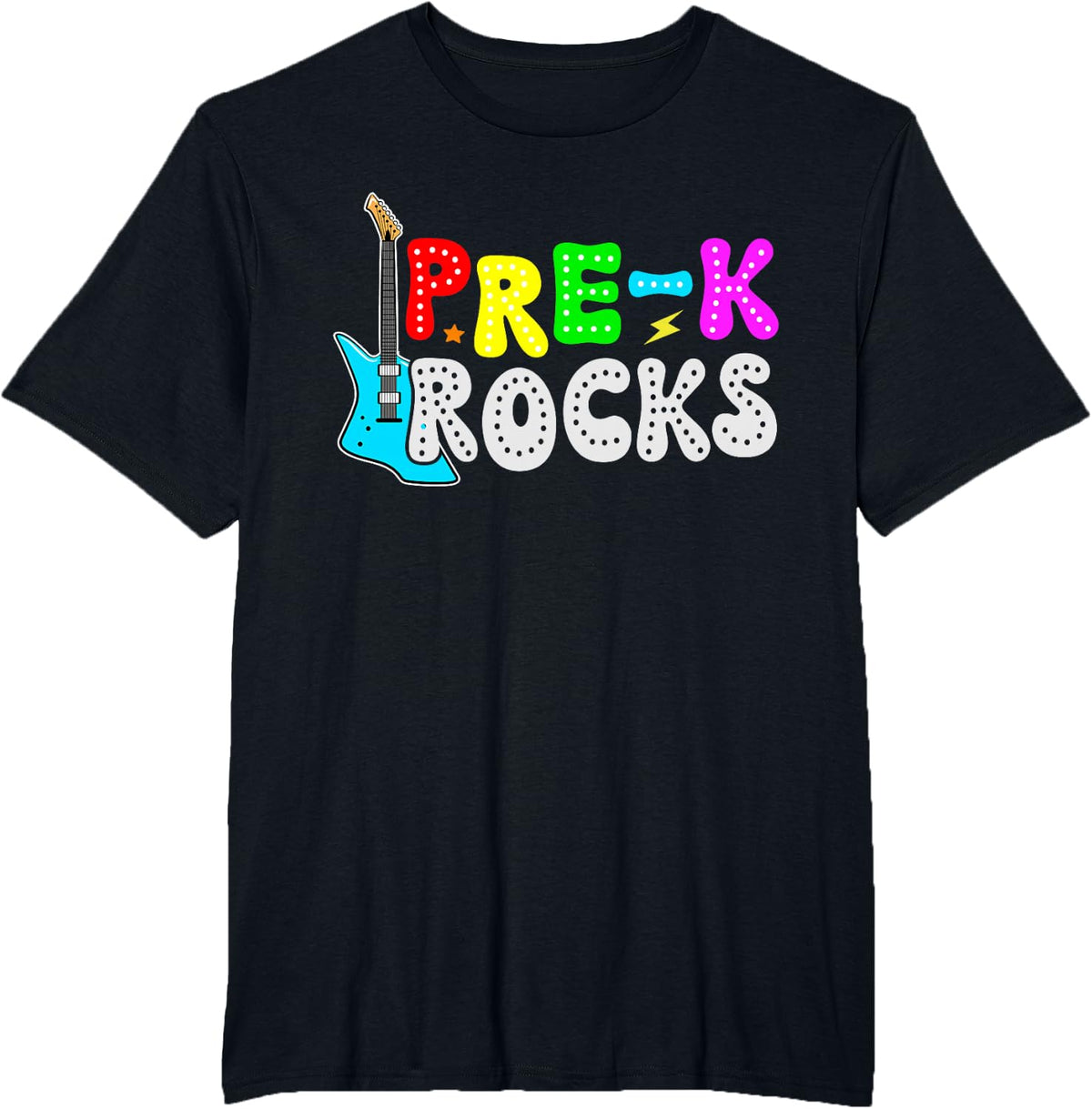 Pre-k Rocks First Day Funny Back To School Students Teachers T-Shirt - Black