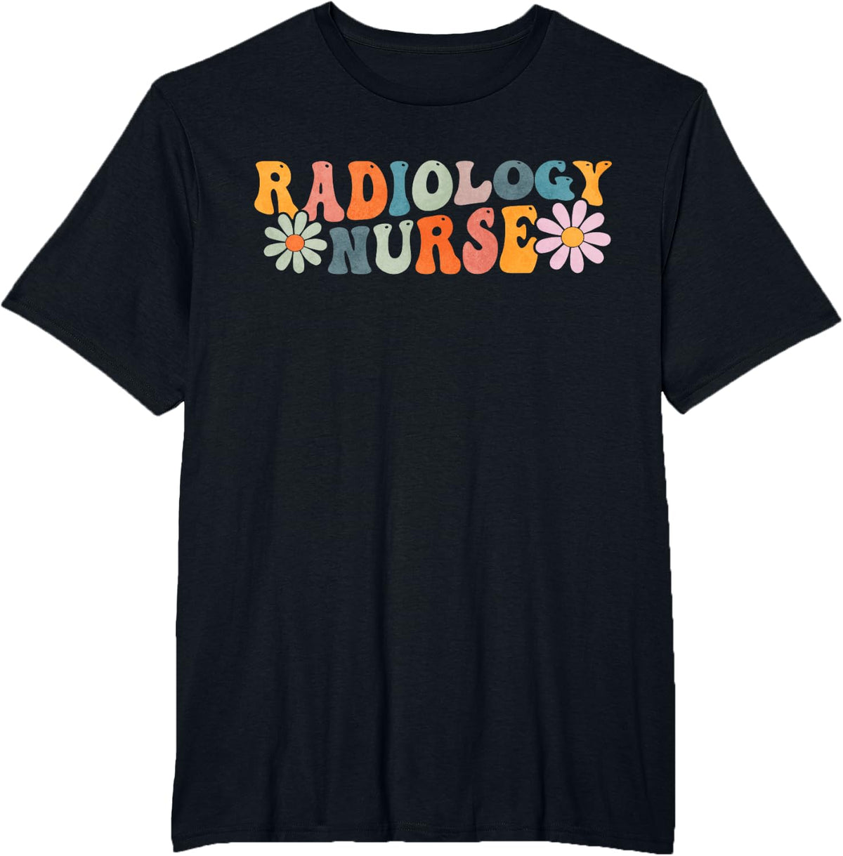 Groovy Interventional Radiology Nurse Rad Tech Radiologist T-Shirt Tee for Medical Professionals - Black
