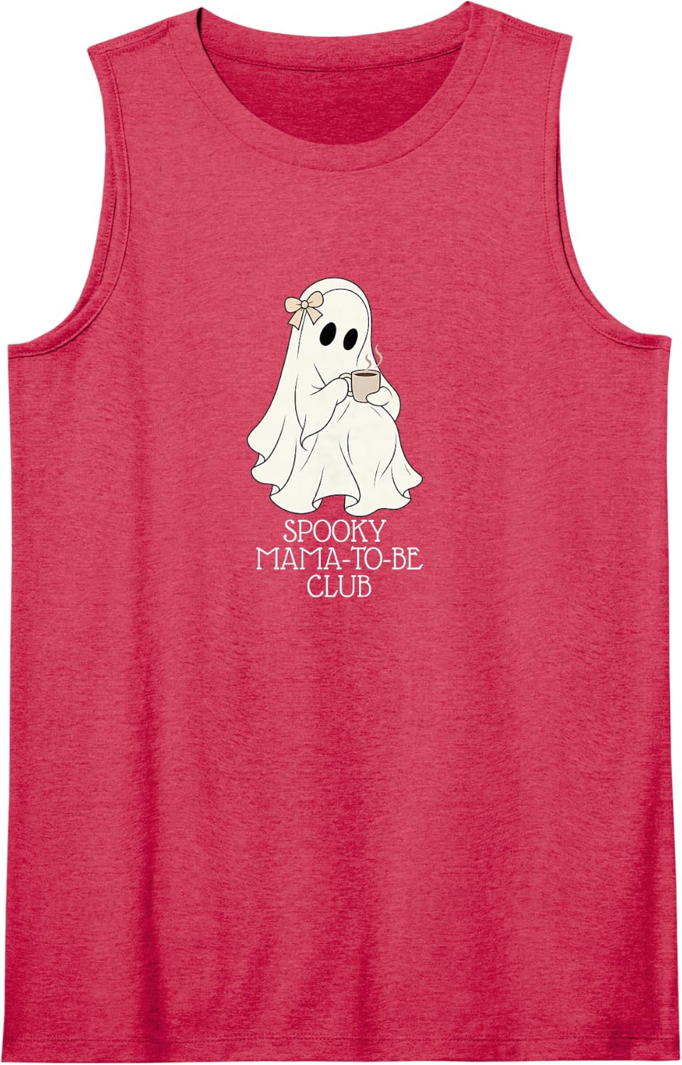 Spooky Mamma to Be Club Baby Reveal Pregnant for Women Girl Sleeveless Tank Top - Red