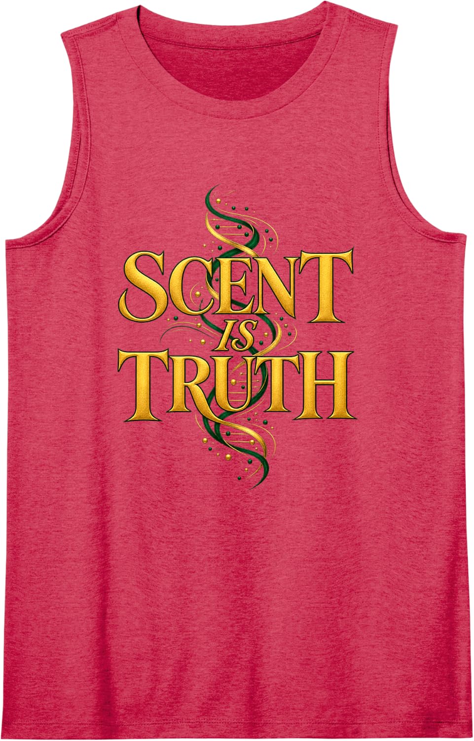 Scent is Truth Mantrailing Dog Bloodhound Handler Shirt Sleeveless Tank Top - Red