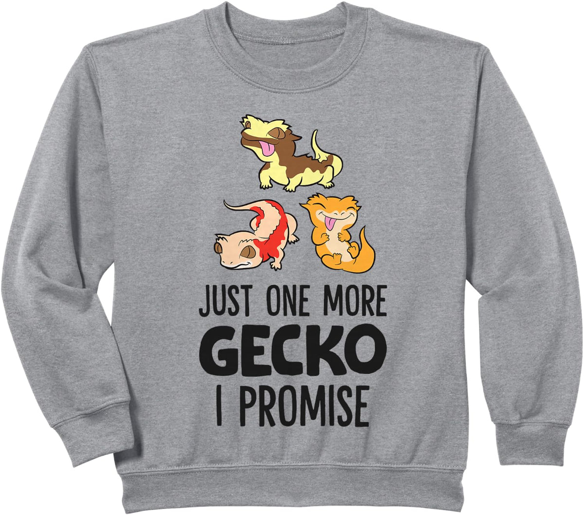 Just One More Crested Gecko Reptile Pet Crested Gecko Sweatshirt - Heather Grey