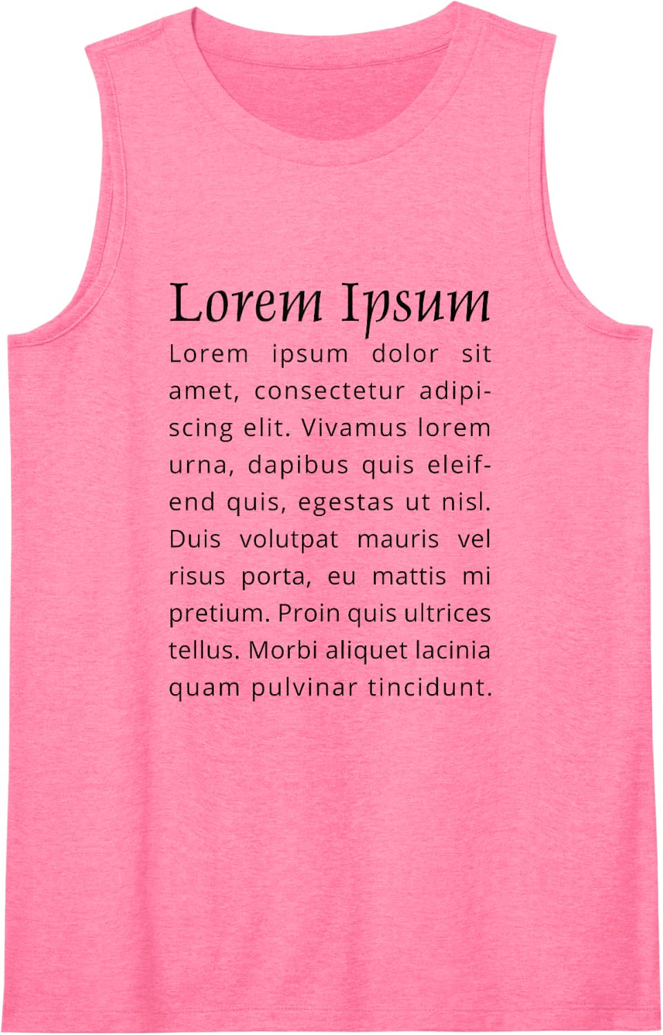 Lorem Ipsum Latin Placeholder Typewriter Geek Sleeveless Tank Top - Pink