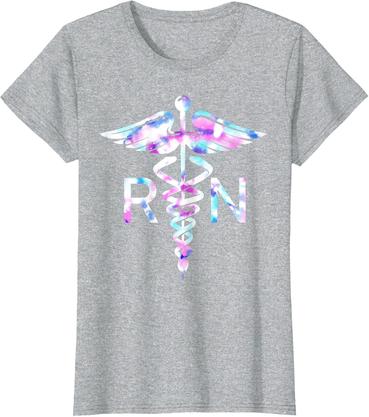 RN Registered Nurse Life Earned It RN Nursing Graduation Tee T-Shirt - Heather Grey