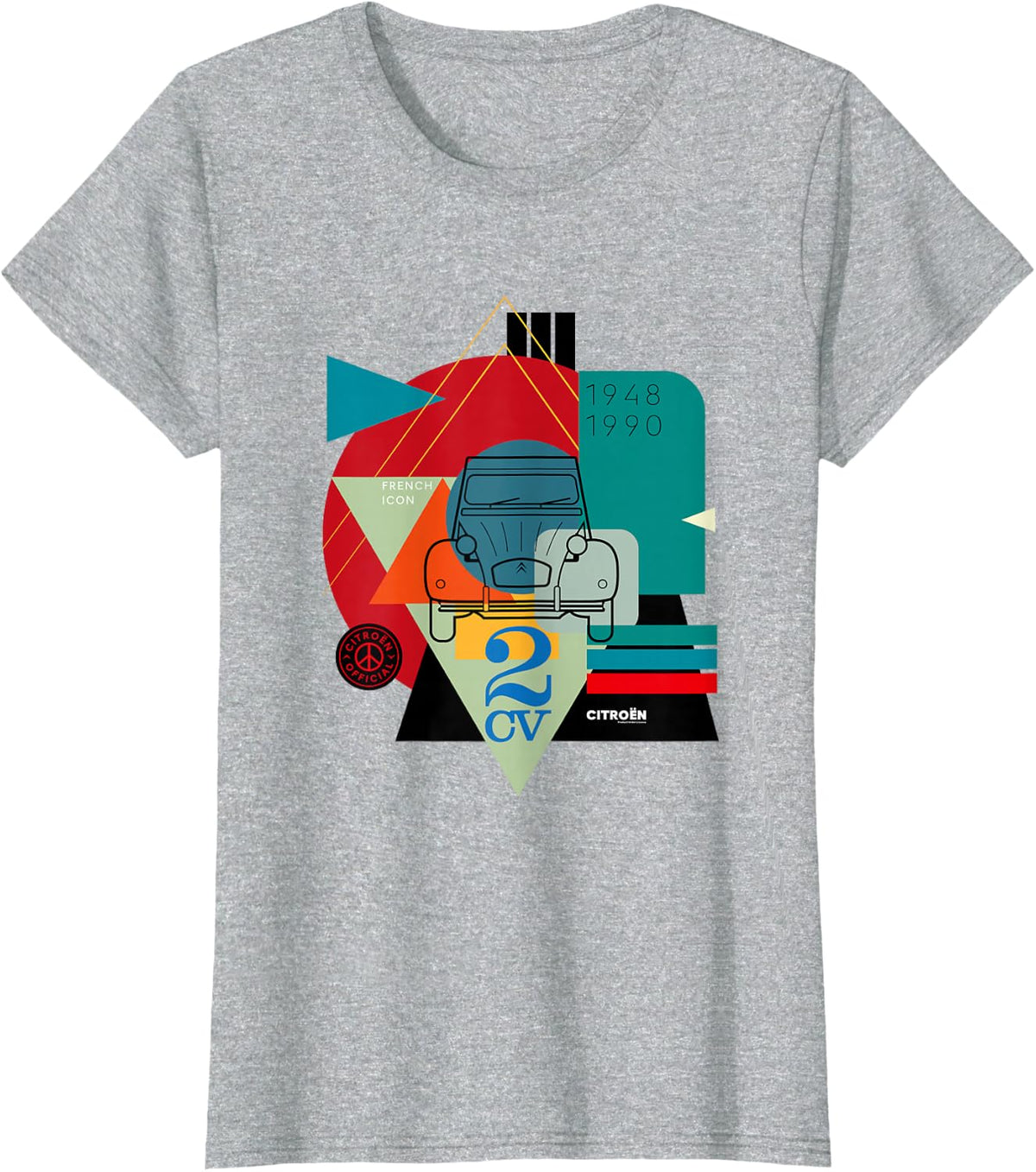 Citroën 2CV French Icon T-Shirt - Heather Grey