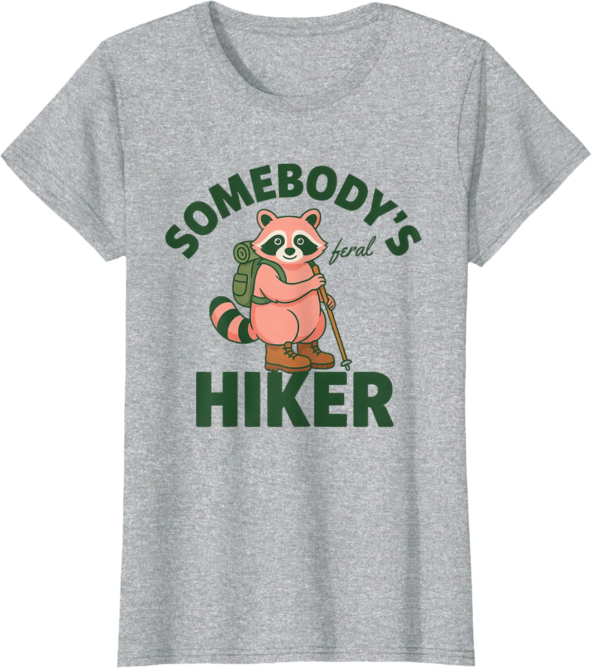 Solo Hike Trail Trekker Solitary Backpacking Hiker T-Shirt - Heather Grey