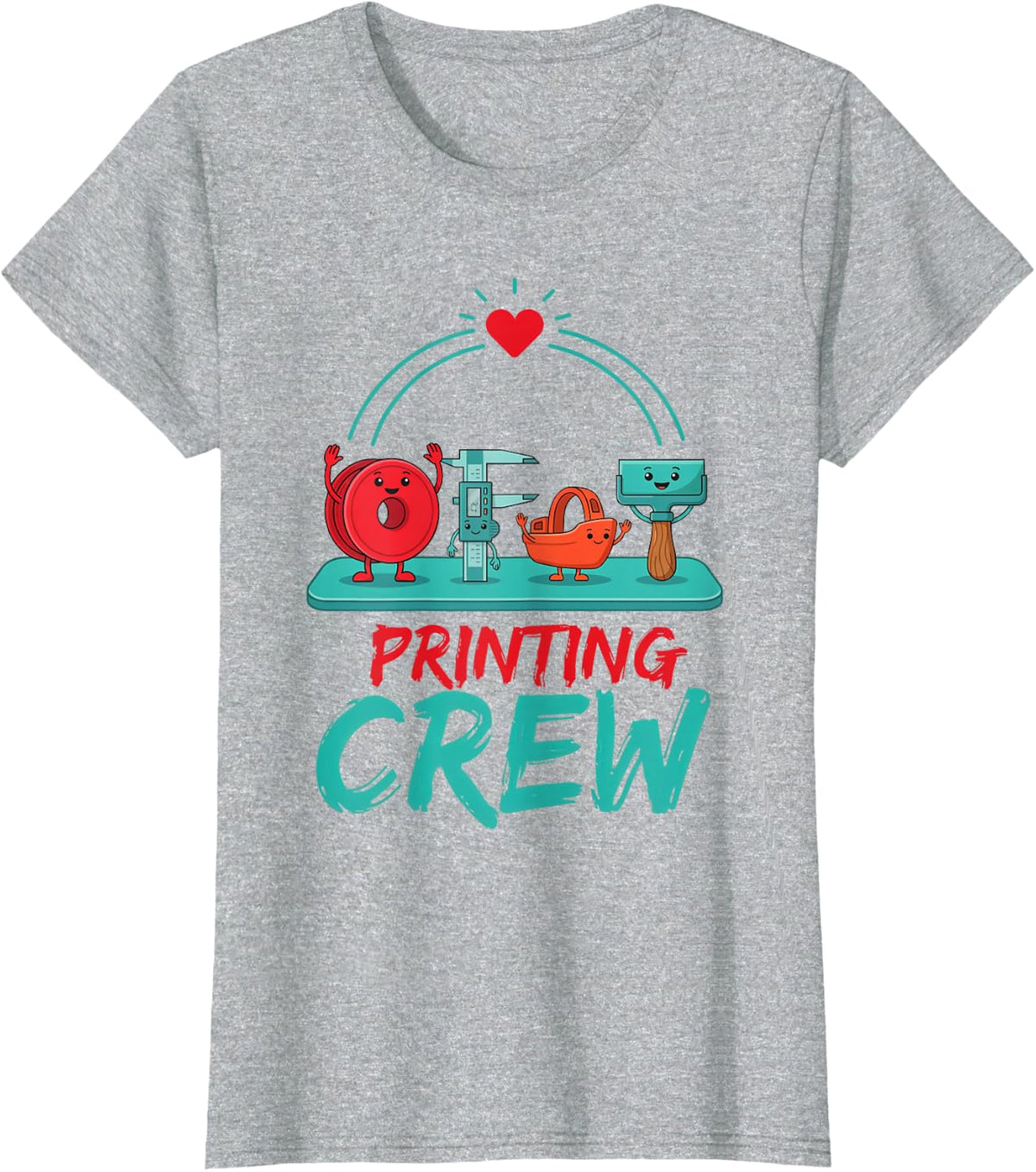 3D Printing Additive Manufacturing Rapid Prototyping T-Shirt - Heather Grey