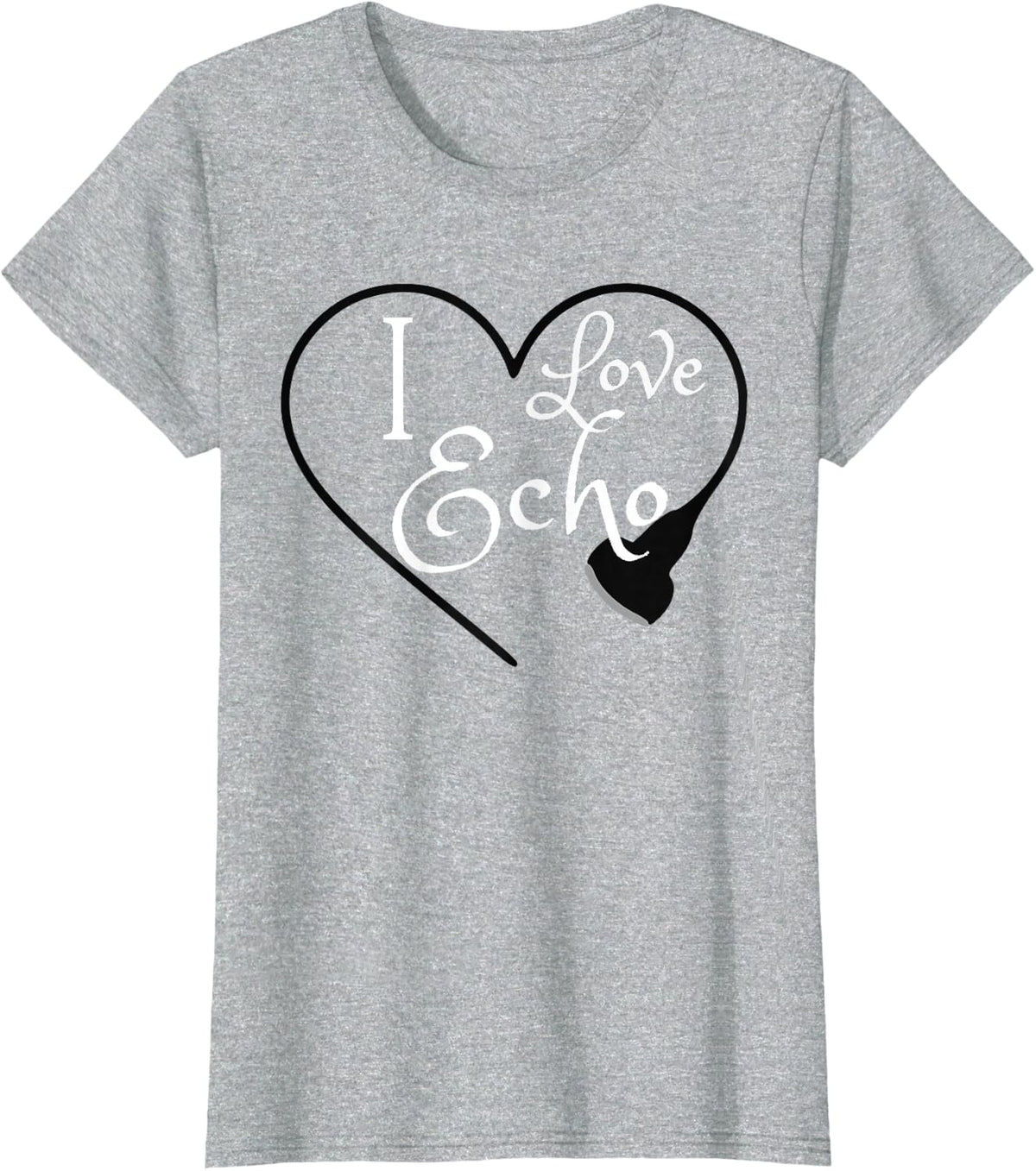 Echo Tech Echocardiographer RDCS Cardiac Sonographer T Shirt T-Shirt - Heather Grey