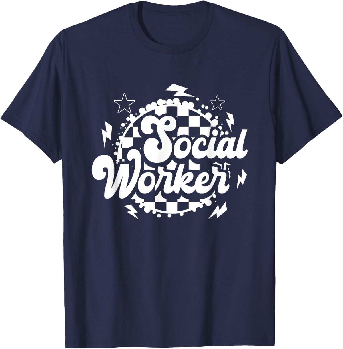 Social Worker Social Work Month T-Shirt - Navy Blue