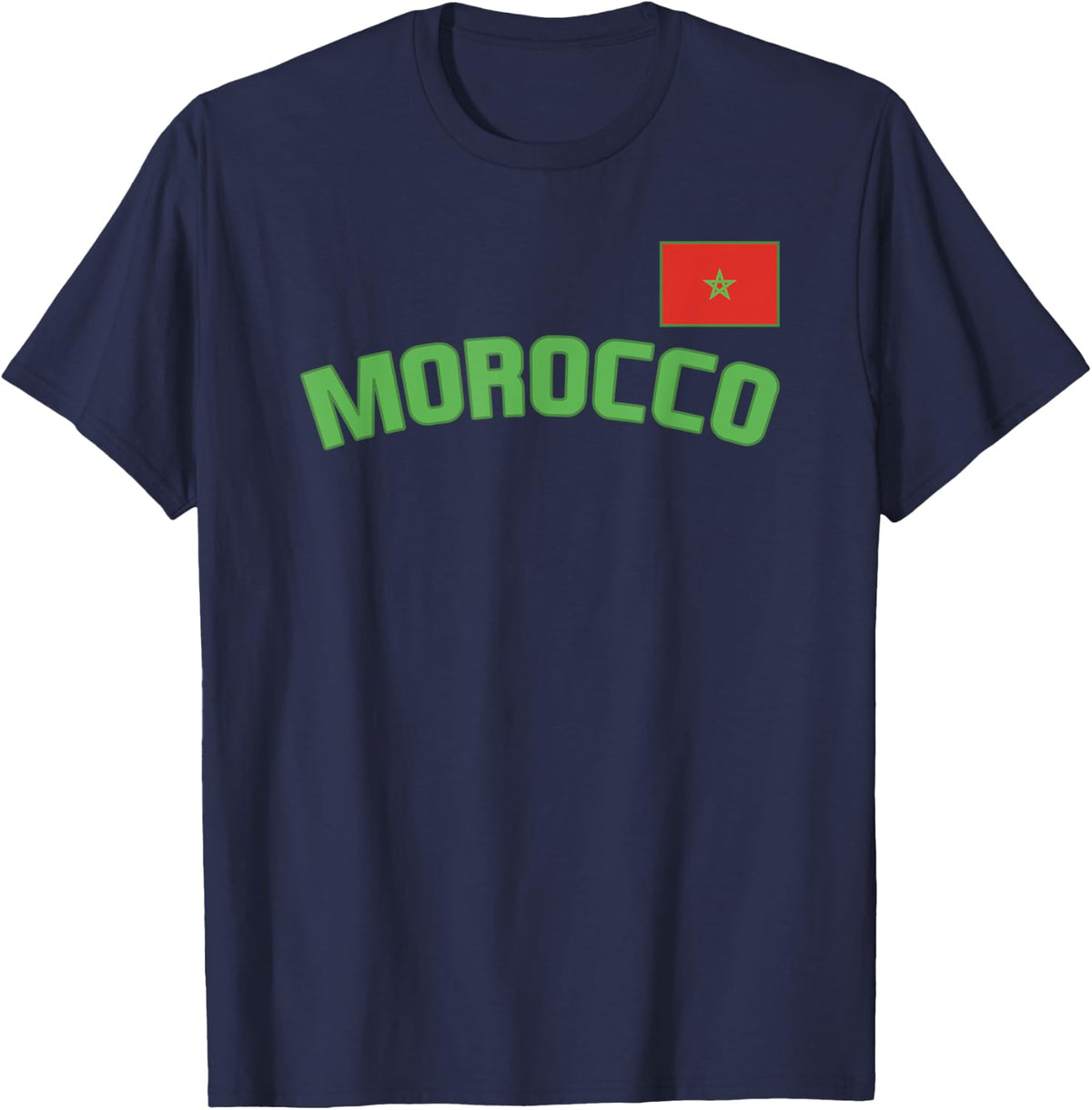 Morocco Flag Moroccan Pride International Country T-Shirt - Navy Blue
