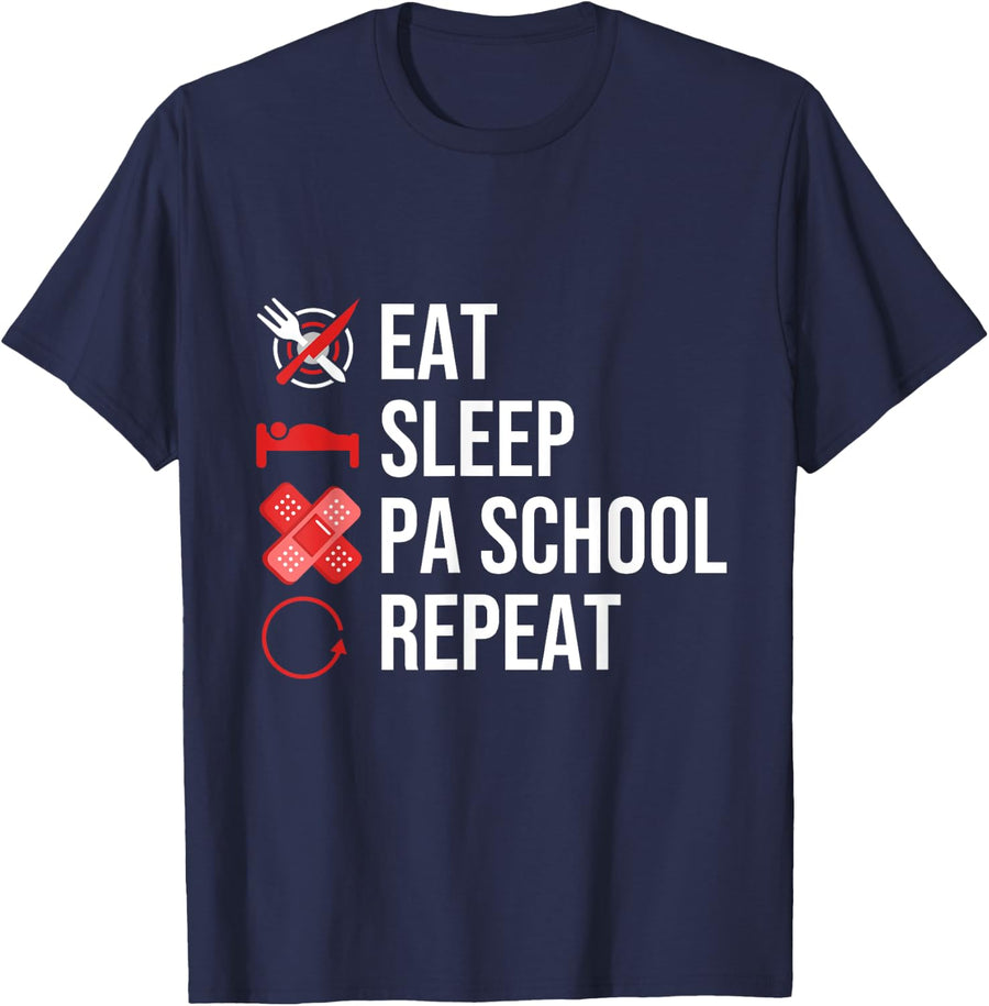 Physician Assistant Gift PA School T-Shirt Tee for Medical Assistant Students - Navy Blue