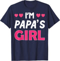 I'm Papa's Girl T-Shirt - Navy Blue