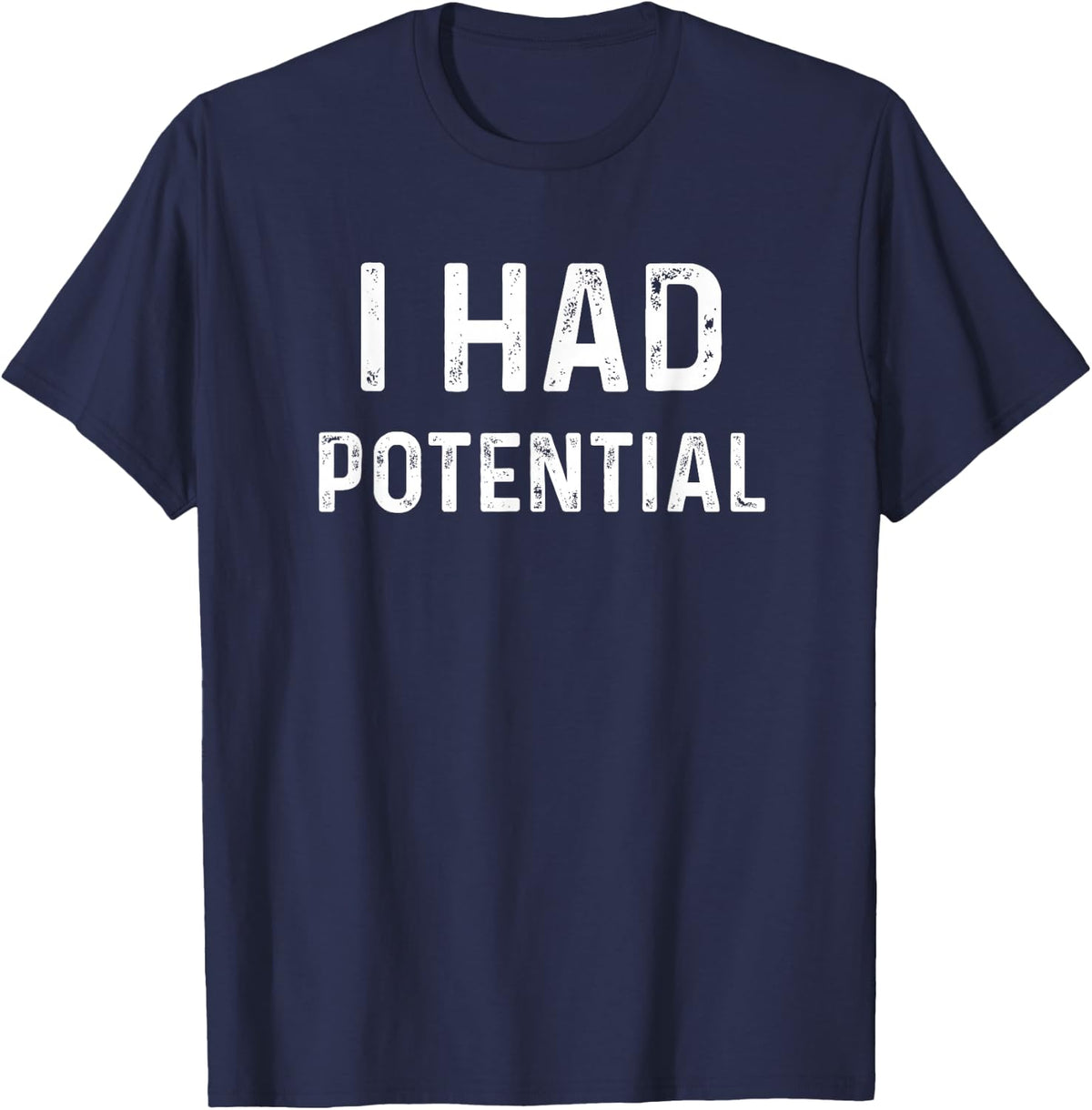 Retro Physics Joke, Vintage Style T-Shirt - Navy Blue