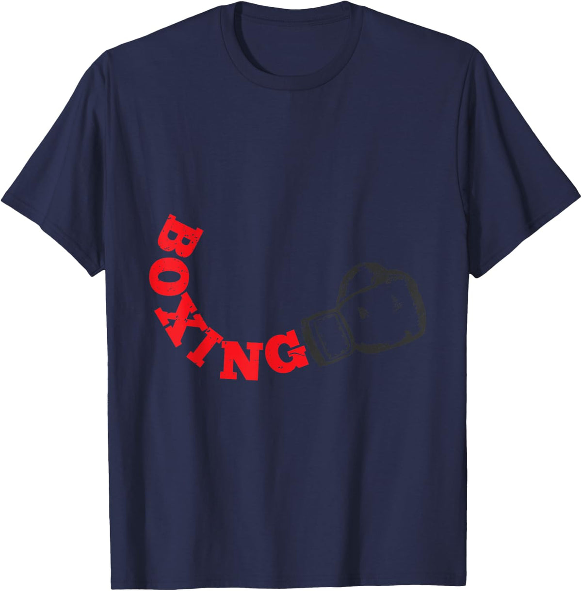 Boxing Punch Box Fighting Sport Birthday Gift T-Shirt - Navy Blue