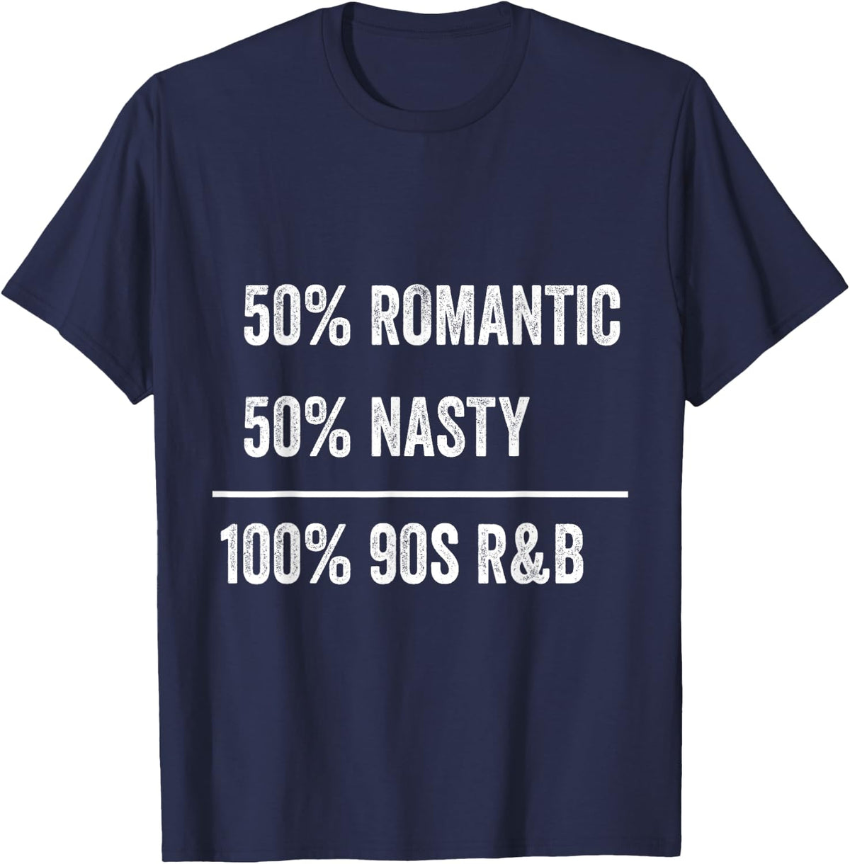 R&B Artist Girls Vintage 90 s r and b Graphic T-Shirt - Navy Blue