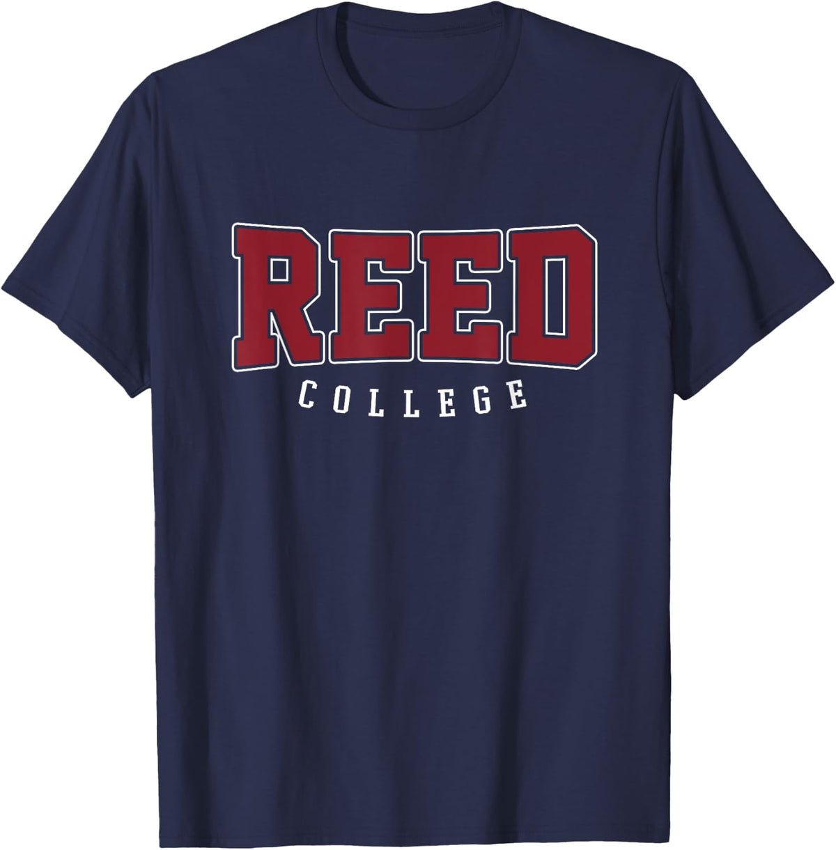 REED Institute of Technology Arch Vintage for Men Women T-Shirt - Navy Blue