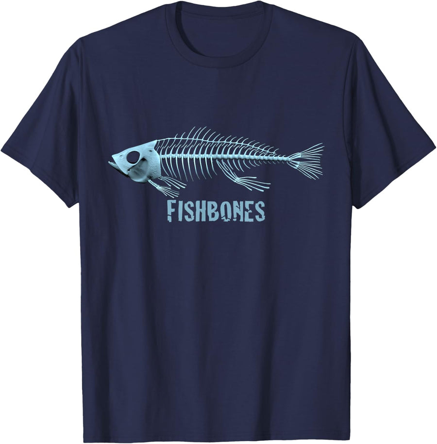 FISHBONES T-Shirt - Navy Blue
