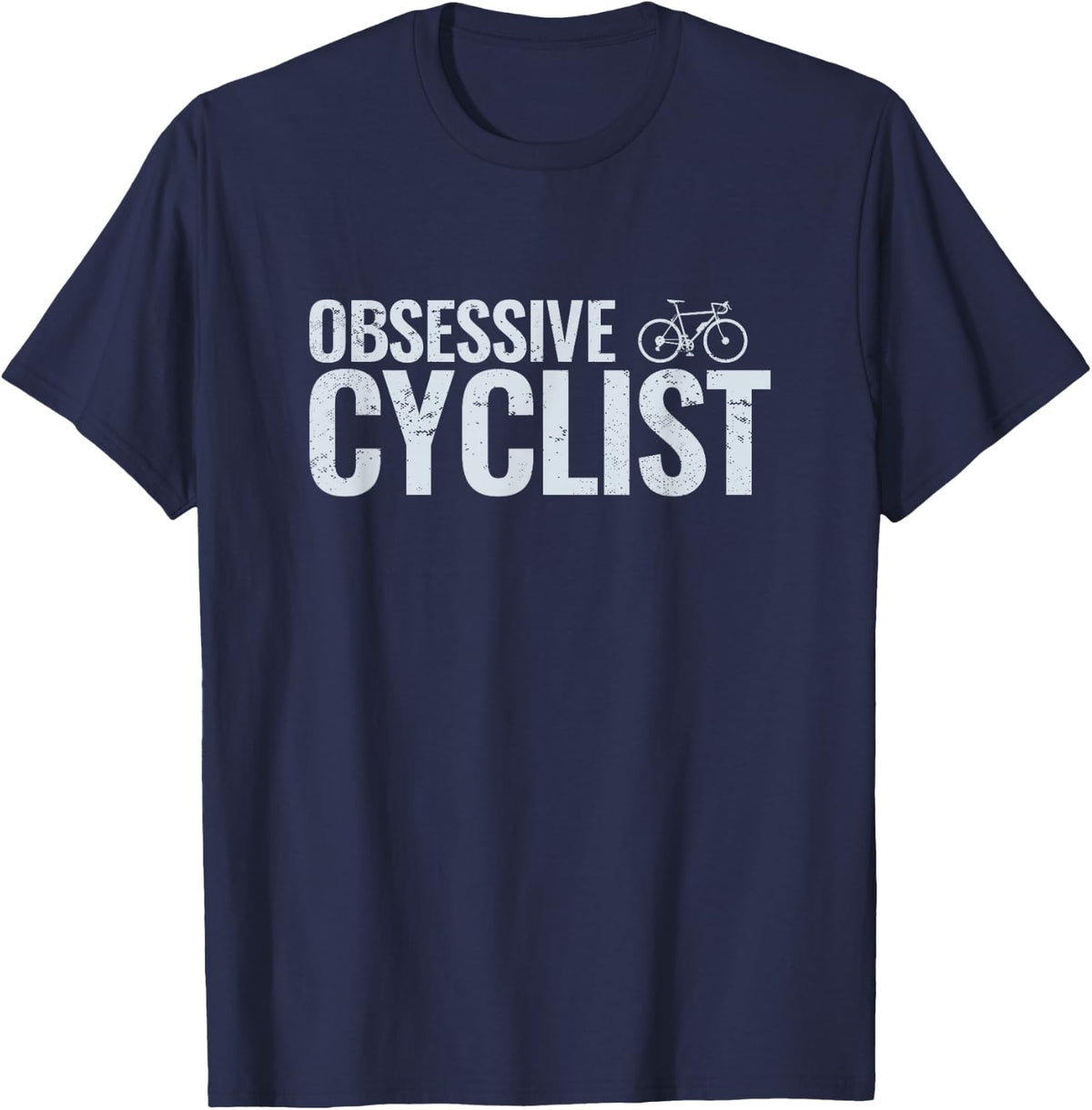 Obsessive Cyclist Bicycles Cycling T-Shirt - Navy Blue